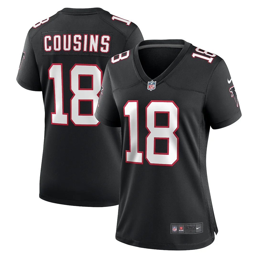 Zennovawear Kirk Cousins Atlanta Falcons Women's Alternate Game Jersey - Black