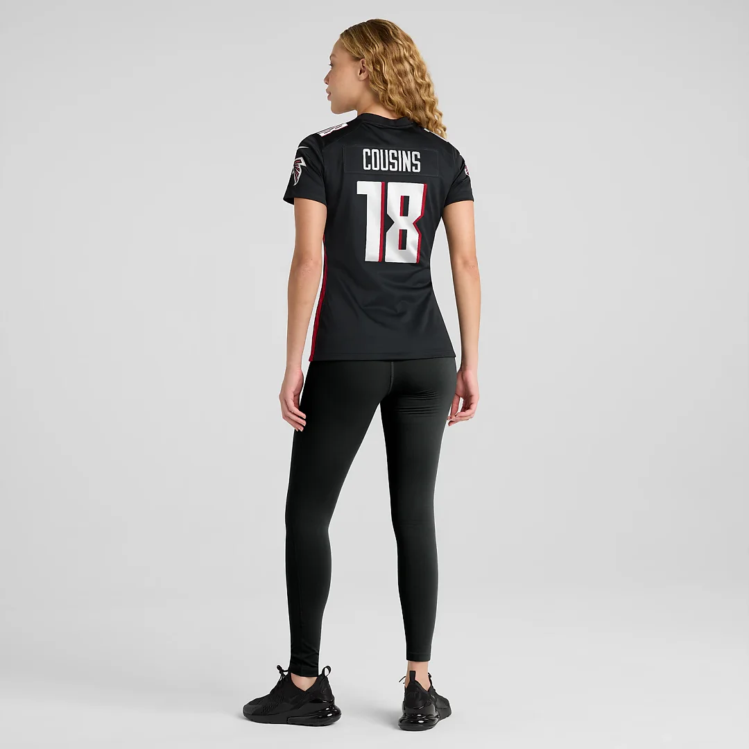 Zennovawear Kirk Cousins Atlanta Falcons Women's Game Player Jersey - Black