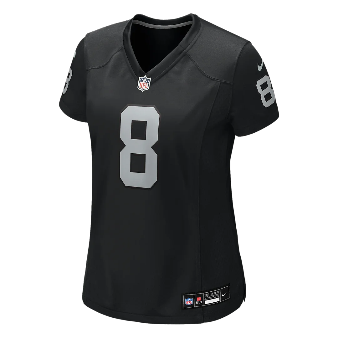 Zennovawear Kirk Cousins Las Vegas Raiders Women's Team Game Jersey - Black