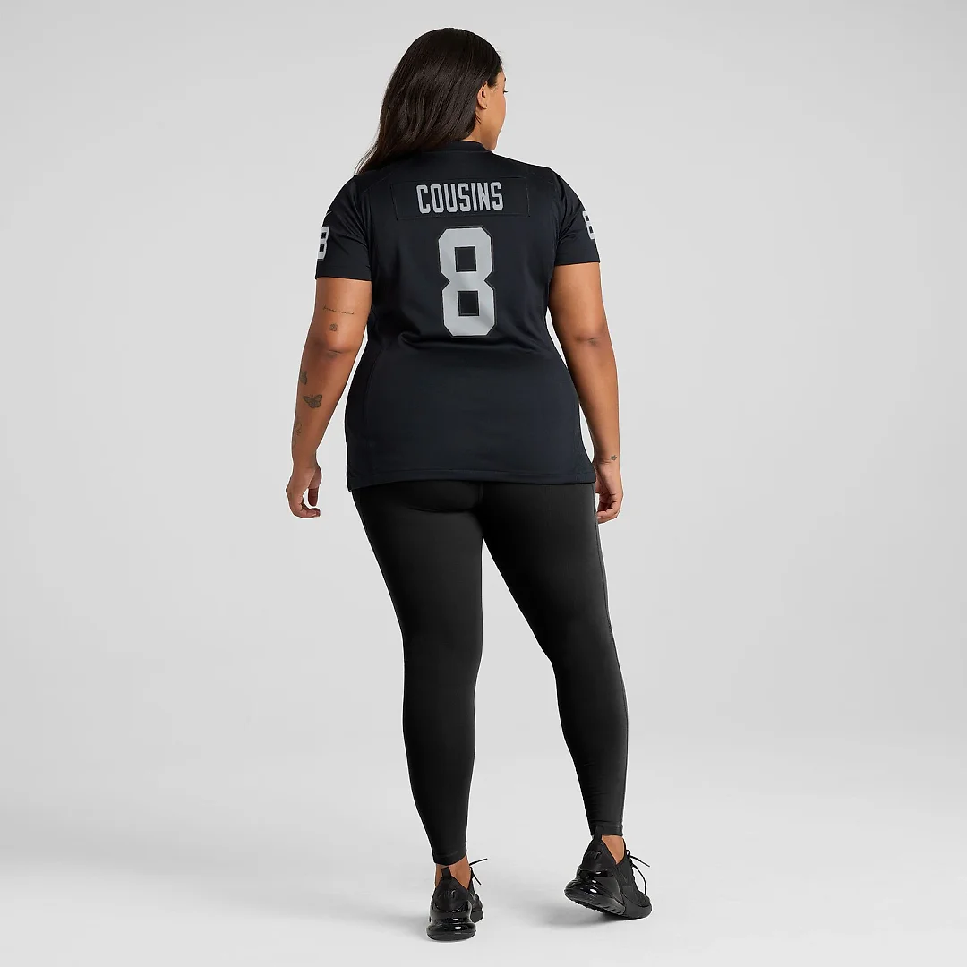 Zennovawear Kirk Cousins Las Vegas Raiders Women's Team Game Jersey - Black