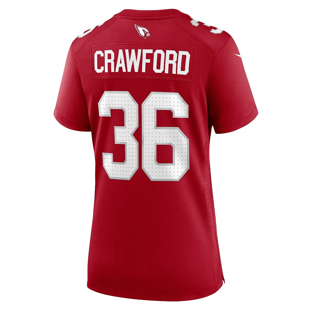 Zennovawear Kitan Crawford Arizona Cardinals Women's Team Game Jersey - Cardinal