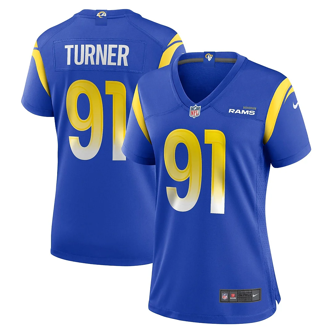 Zennovawear Kobie Turner Los Angeles Rams Women's Home Game Jersey - Royal