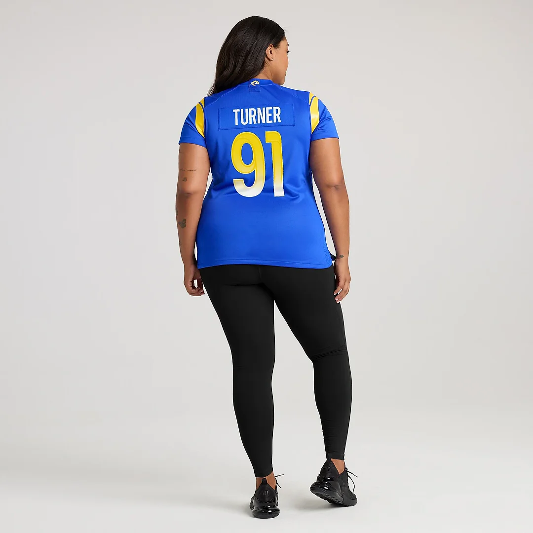 Zennovawear Kobie Turner Los Angeles Rams Women's Home Game Jersey - Royal