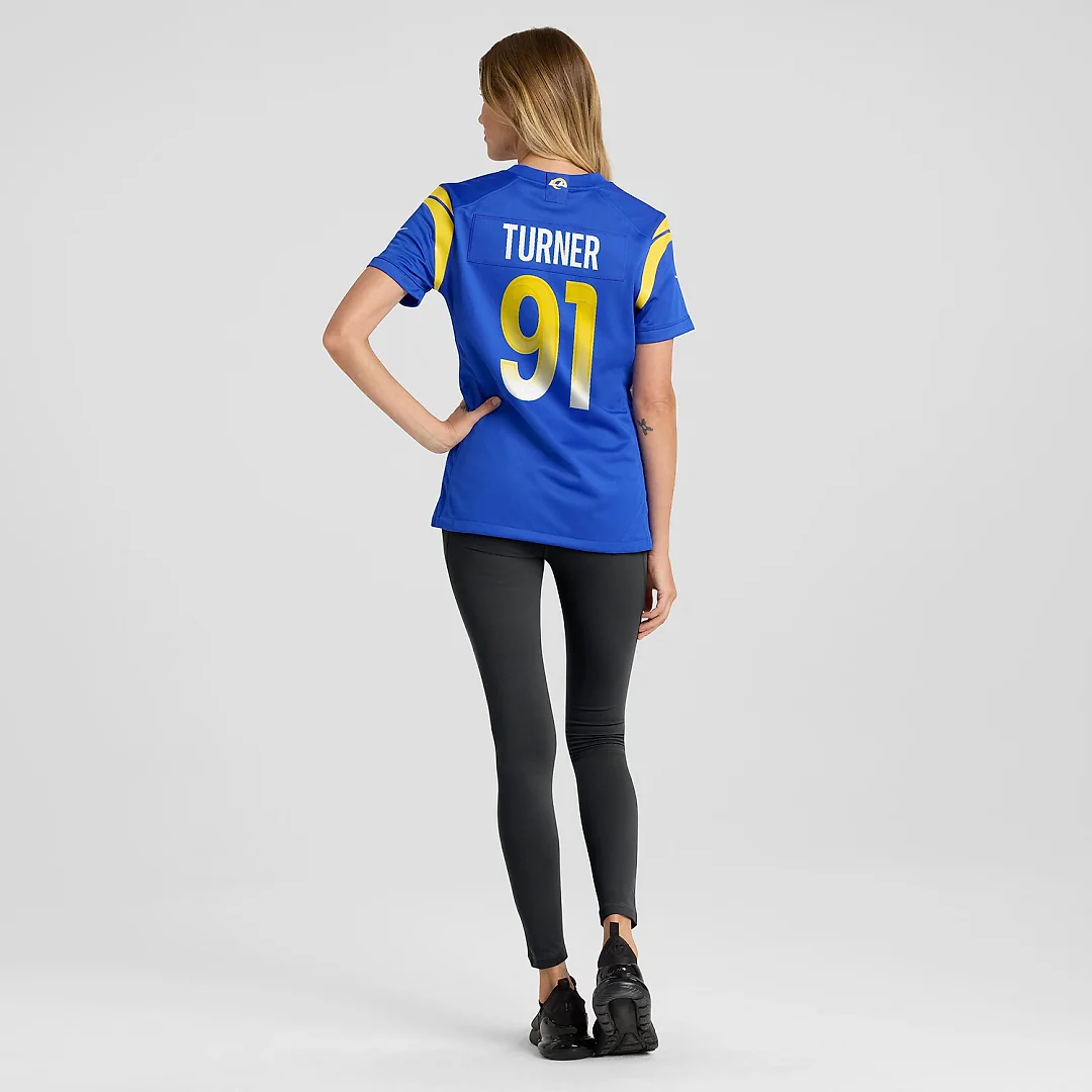 Zennovawear Kobie Turner Los Angeles Rams Women's Home Game Jersey - Royal
