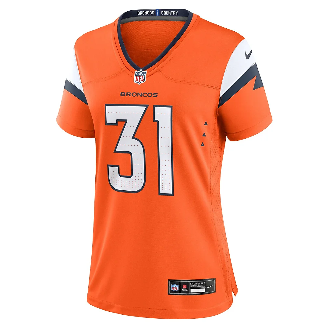 Zennovawear Kris Abrams-Draine Denver Broncos Women's Team Game Jersey - Orange
