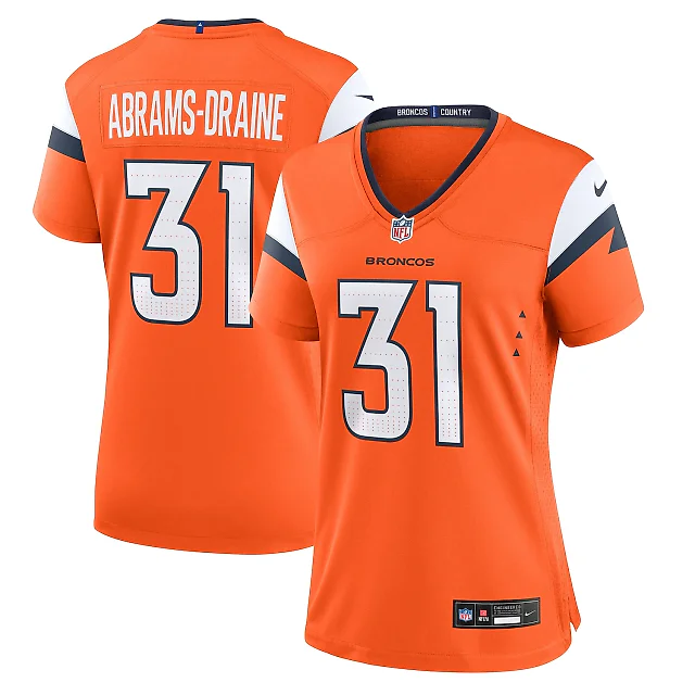 Zennovawear Kris Abrams-Draine Denver Broncos Women's Team Game Jersey - Orange