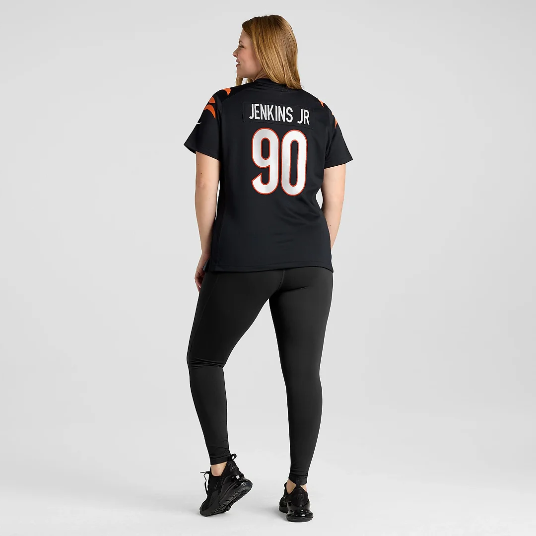 Zennovawear Kris Jenkins Jr. Cincinnati Bengals Women's Game Jersey - Black