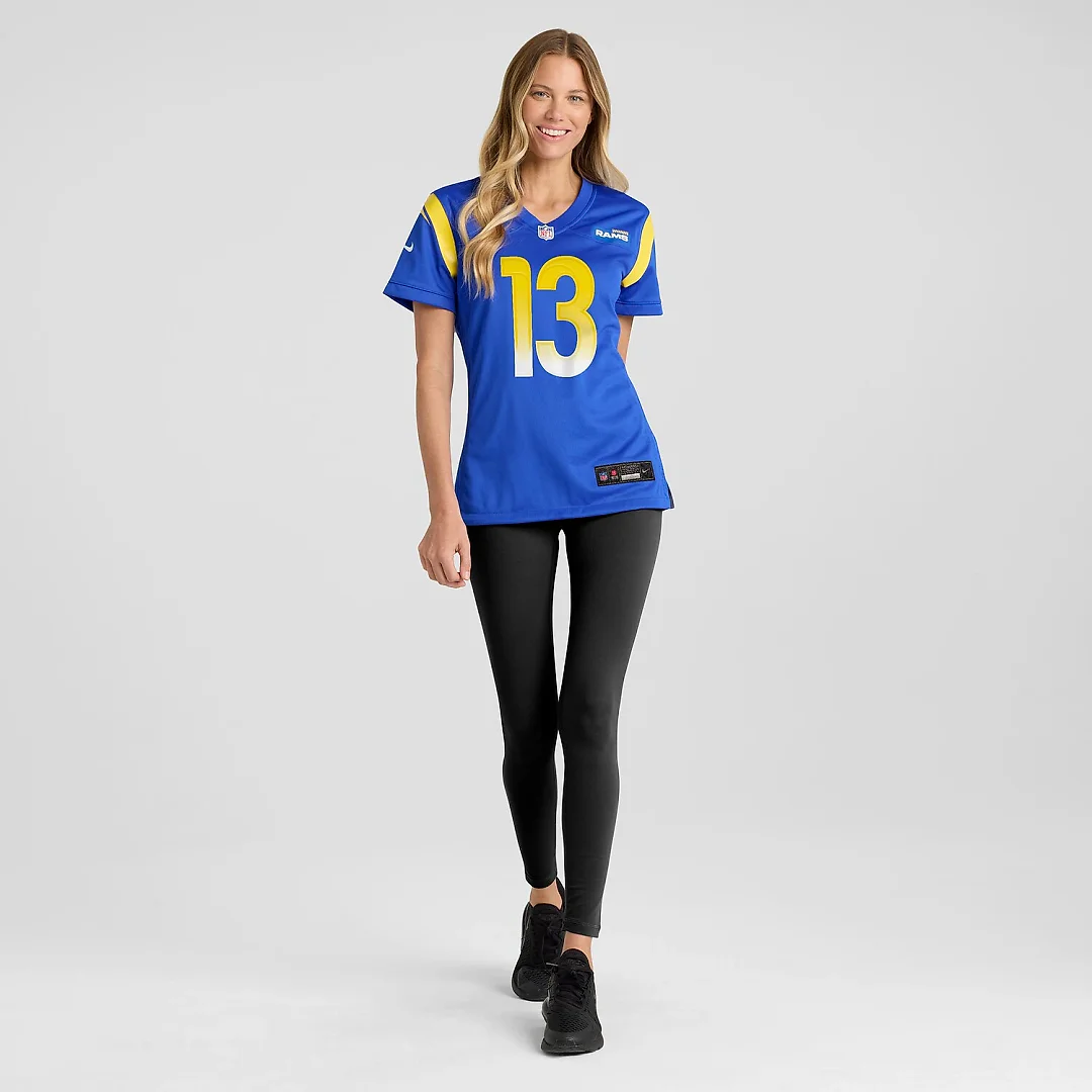 Zennovawear Kurt Warner Los Angeles Rams Women's Game Retired Player Jersey - Royal