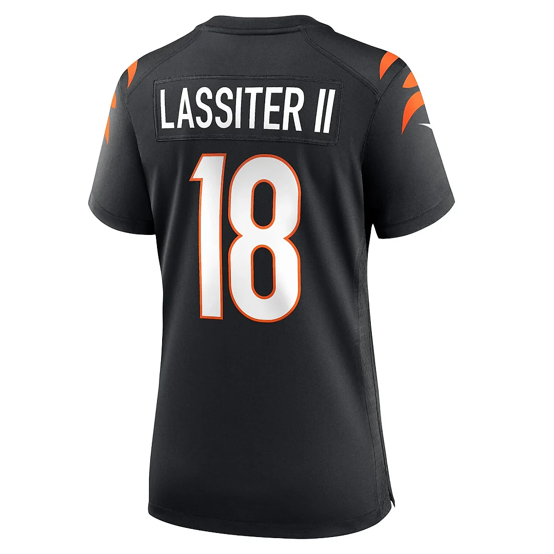 Zennovawear Kwamie Lassiter II Cincinnati Bengals Women's Game Player Jersey - Black