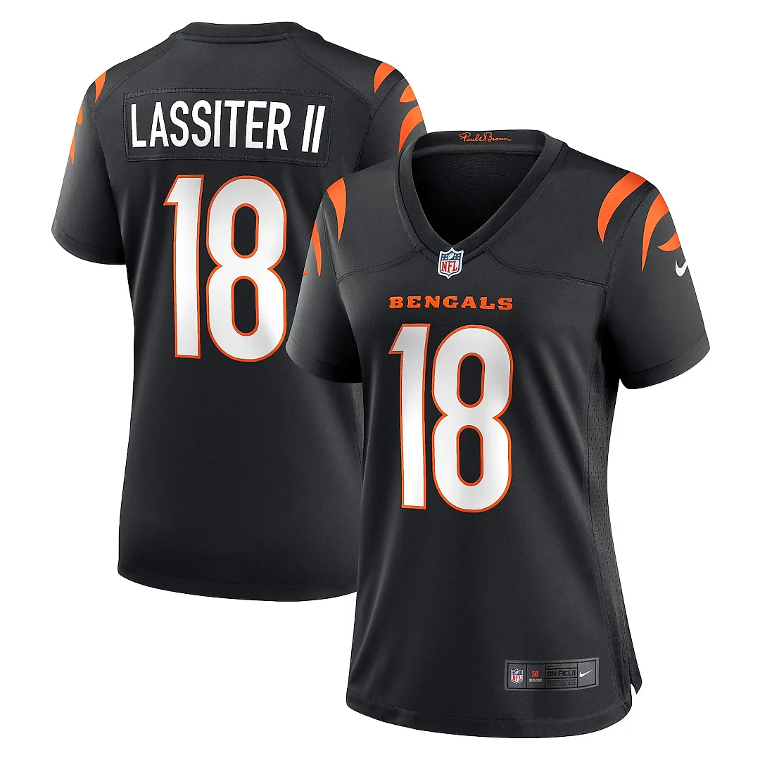 Zennovawear Kwamie Lassiter II Cincinnati Bengals Women's Game Player Jersey - Black