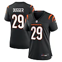 Zennovawear Kyle Dugger Cincinnati Bengals Women's Team Game Jersey - Black