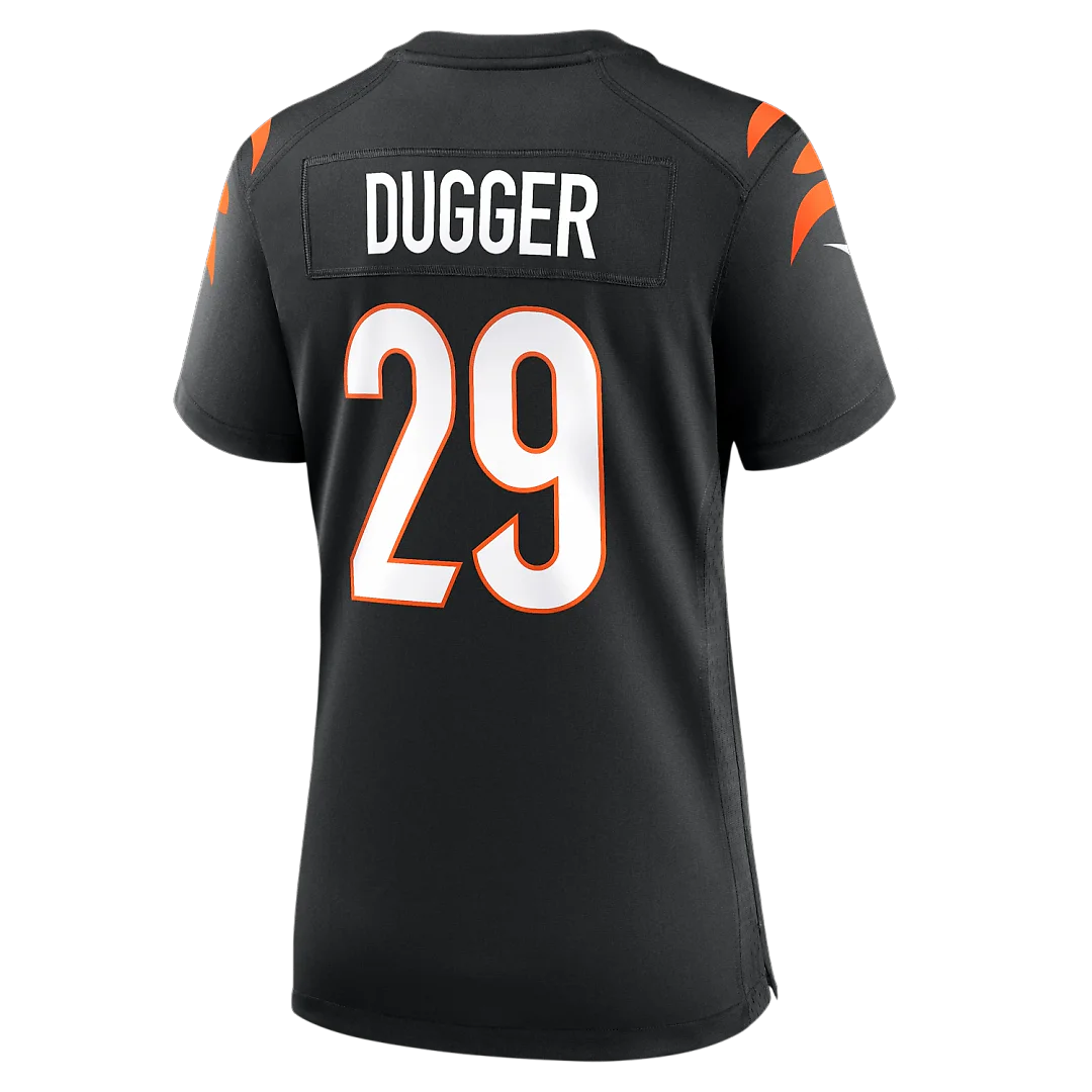 Zennovawear Kyle Dugger Cincinnati Bengals Women's Team Game Jersey - Black