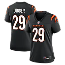Zennovawear Kyle Dugger Cincinnati Bengals Women's Team Game Jersey - Black