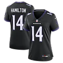 Zennovawear Kyle Hamilton Baltimore Ravens Women's Alternate Game Jersey - Black