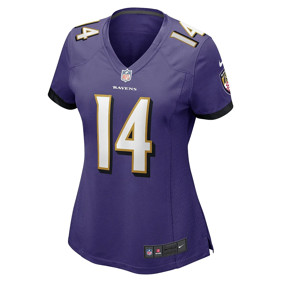 Zennovawear Kyle Hamilton Baltimore Ravens Women's Player Game Jersey - Purple