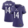 Zennovawear Kyle Hamilton Baltimore Ravens Women's Team Game Jersey - Purple