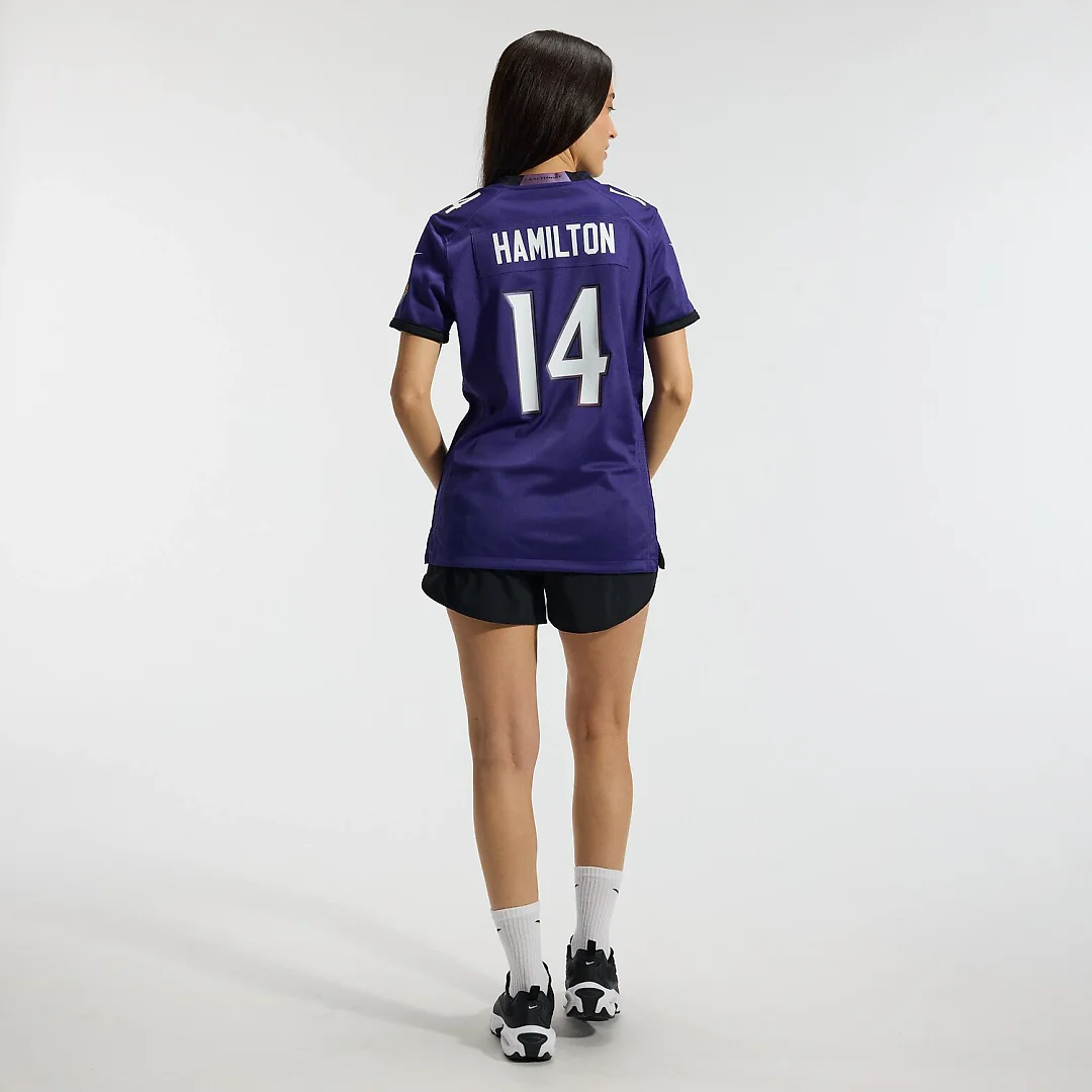 Zennovawear Kyle Hamilton Baltimore Ravens Women's Team Game Jersey - Purple