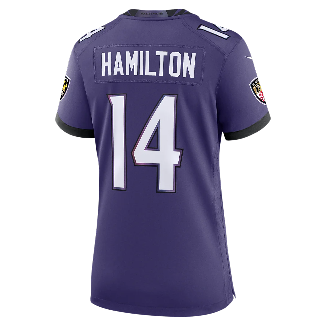 Zennovawear Kyle Hamilton Baltimore Ravens Women's Team Game Jersey - Purple