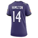 Zennovawear Kyle Hamilton Baltimore Ravens Women's Team Game Jersey - Purple