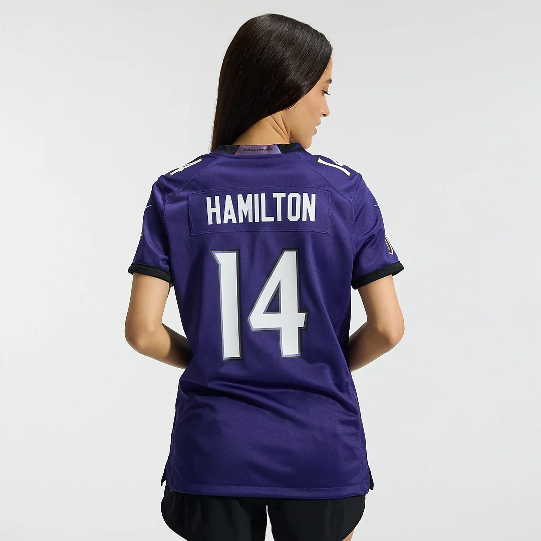 Zennovawear Kyle Hamilton Baltimore Ravens Women's Team Game Jersey - Purple
