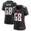 Zennovawear Kyle Hinton Atlanta Falcons Women's Team Game Jersey - Black