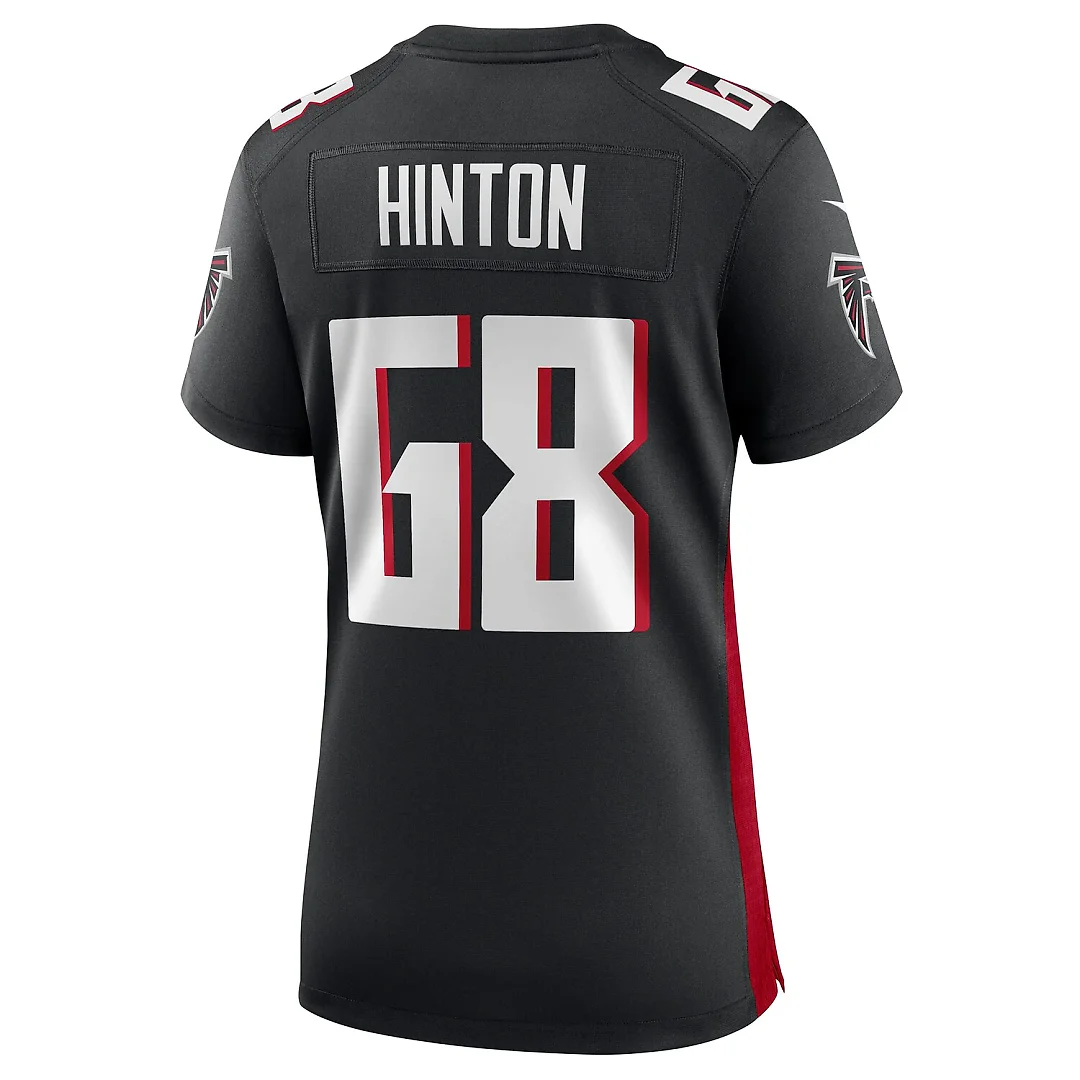 Zennovawear Kyle Hinton Atlanta Falcons Women's Team Game Jersey - Black