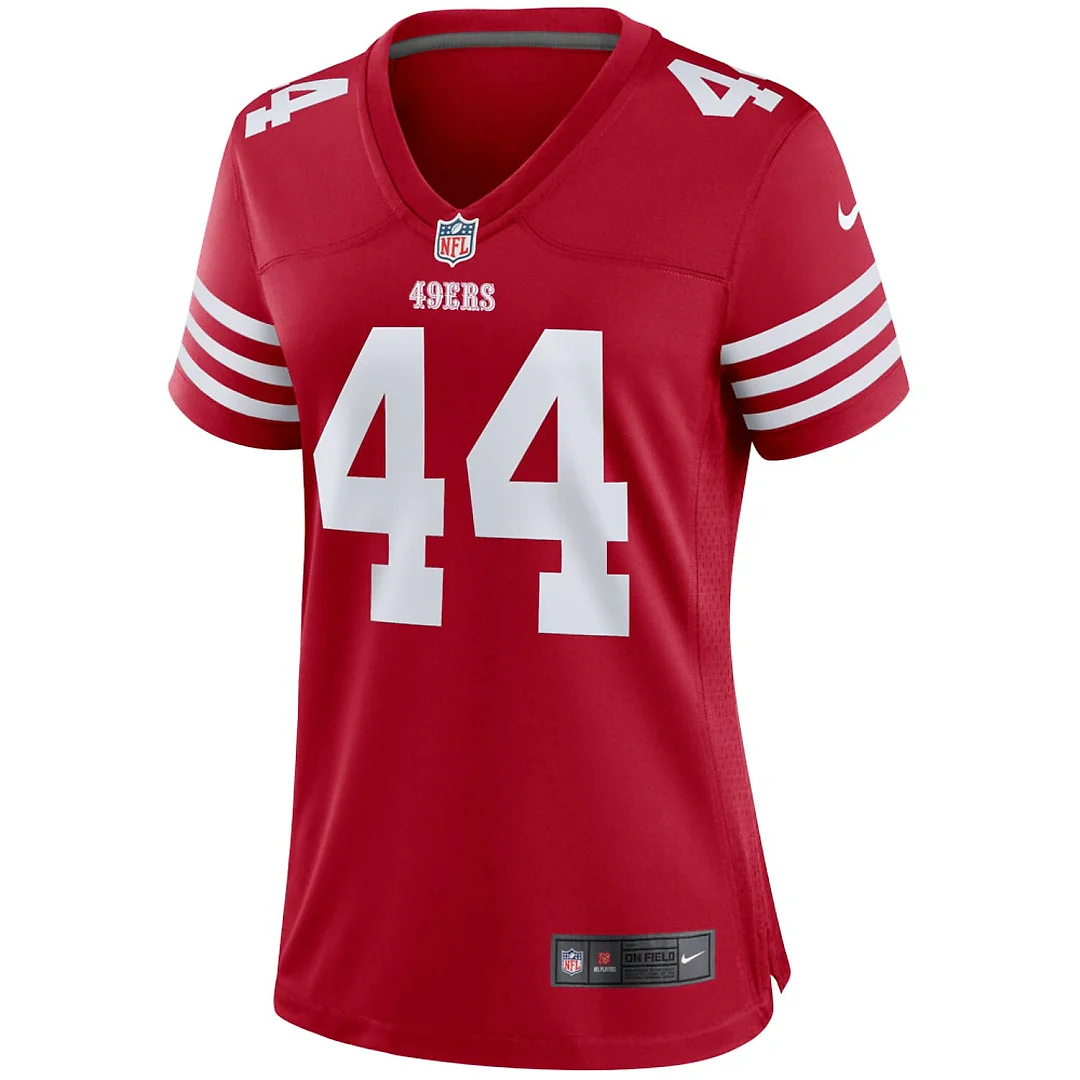 Zennovawear Kyle Juszczyk San Francisco 49ers Women's Player Game Jersey - Scarlet