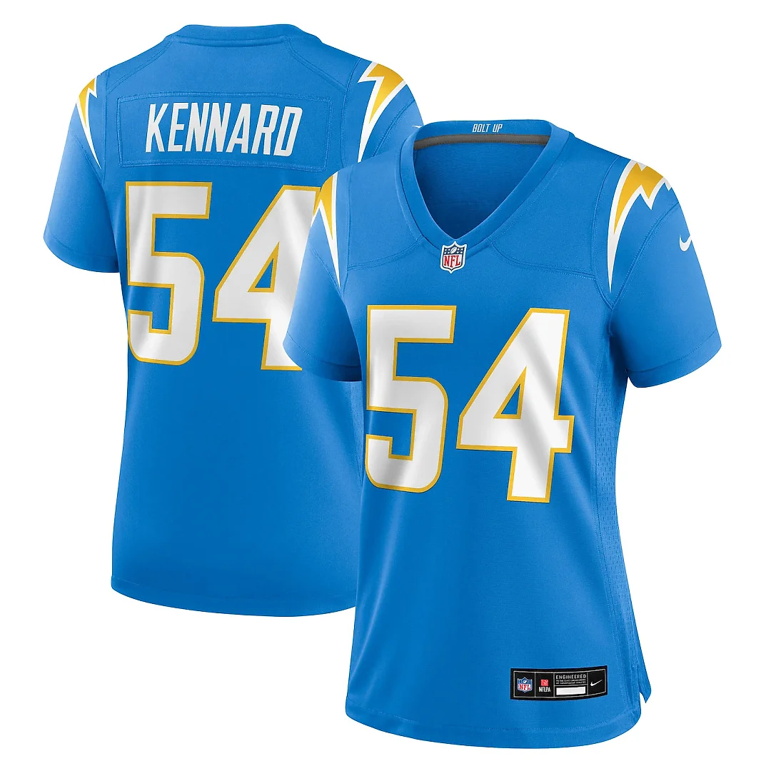 Zennovawear Kyle Kennard Los Angeles Chargers Women's Team Game Jersey - Powder Blue