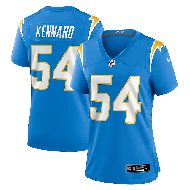Zennovawear Kyle Kennard Los Angeles Chargers Women's Team Game Jersey - Powder Blue
