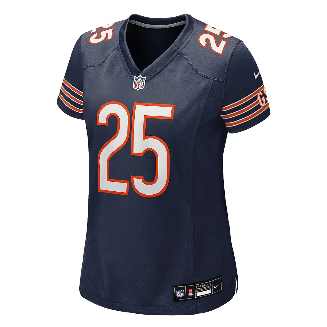 Zennovawear Kyle Monangai Chicago Bears Women's Team Game Jersey - Navy