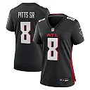 Zennovawear Kyle Pitts Sr. Atlanta Falcons Women's Game Jersey - Black