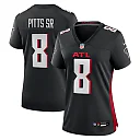 Zennovawear Kyle Pitts Sr. Atlanta Falcons Women's Game Jersey - Black