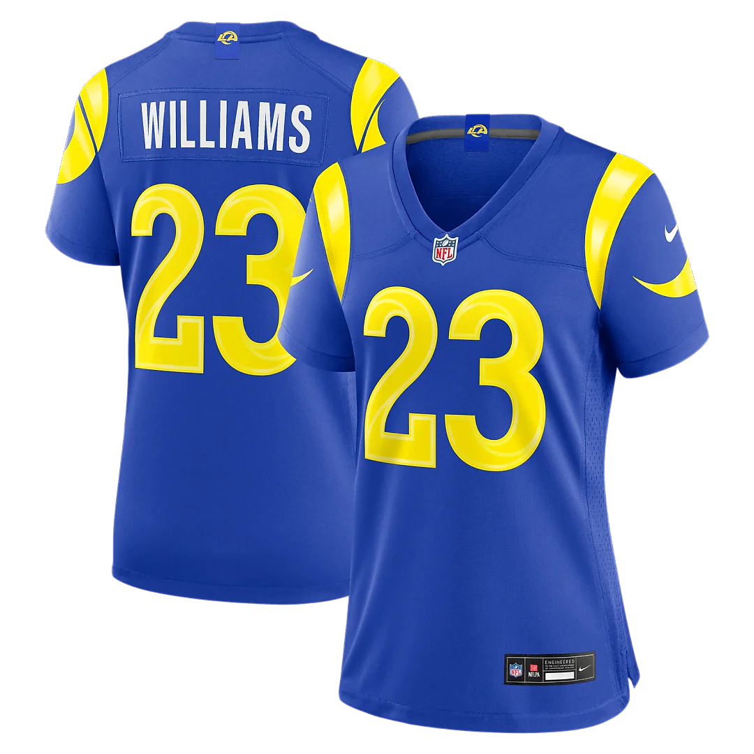 Zennovawear Kyren Williams Los Angeles Rams Women's Game Jersey - Royal