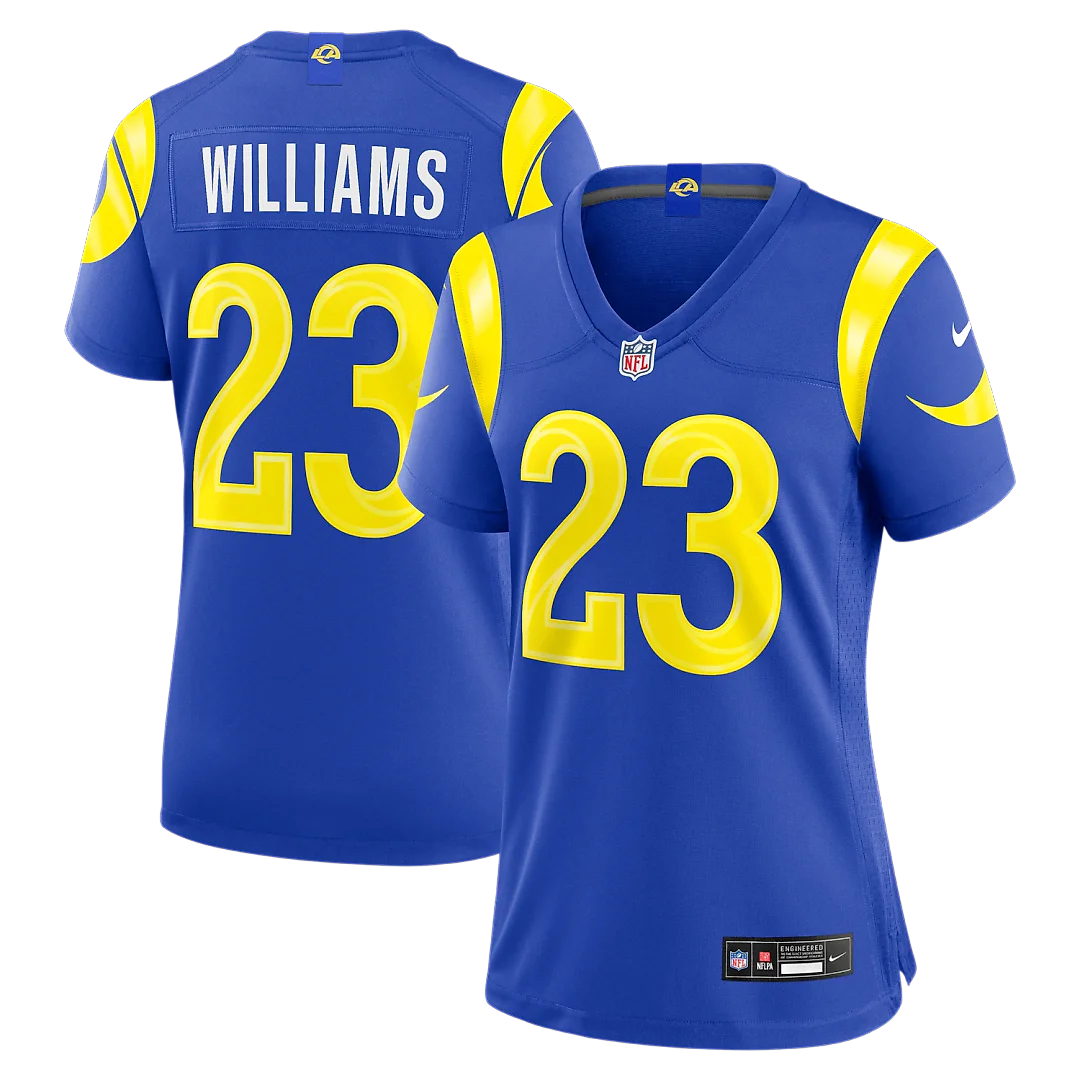Zennovawear Kyren Williams Los Angeles Rams Women's Game Jersey - Royal
