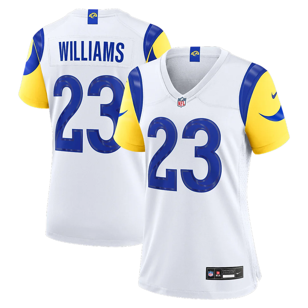 Zennovawear Kyren Williams Los Angeles Rams Women's Game Jersey - White