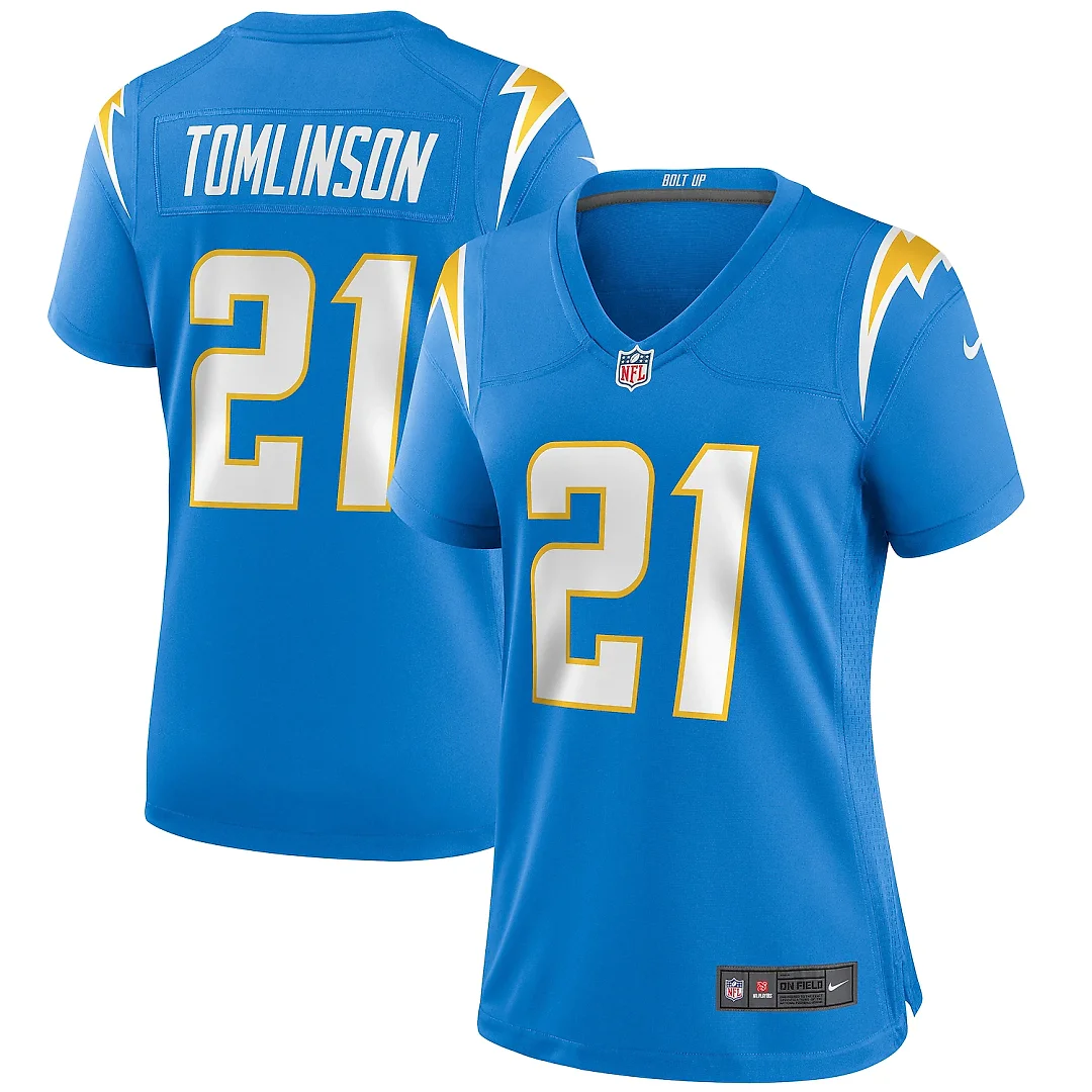 Zennovawear LaDainian Tomlinson Los Angeles Chargers Women's Game Retired Player Jersey - Powder Blue