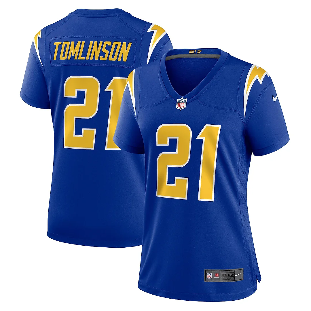 Zennovawear LaDainian Tomlinson Los Angeles Chargers Women's Retired Game Jersey - Royal