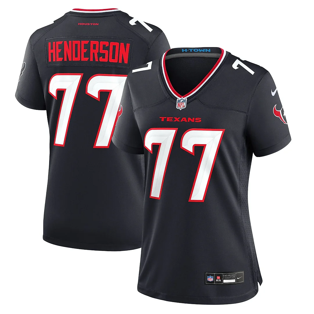 Zennovawear LaDarius Henderson Houston Texans Women's Game Jersey - Navy