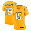 Zennovawear Ladd McConkey Los Angeles Chargers Women's Alternate Charger Power Game Jersey - Gold