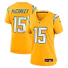 Zennovawear Ladd McConkey Los Angeles Chargers Women's Alternate Charger Power Game Jersey - Gold