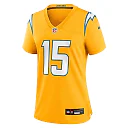 Zennovawear Ladd McConkey Los Angeles Chargers Women's Alternate Charger Power Game Jersey - Gold