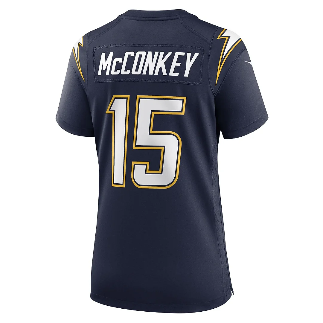 Zennovawear Ladd McConkey Los Angeles Chargers Women's Alternate Super Chargers Game Jersey - Navy