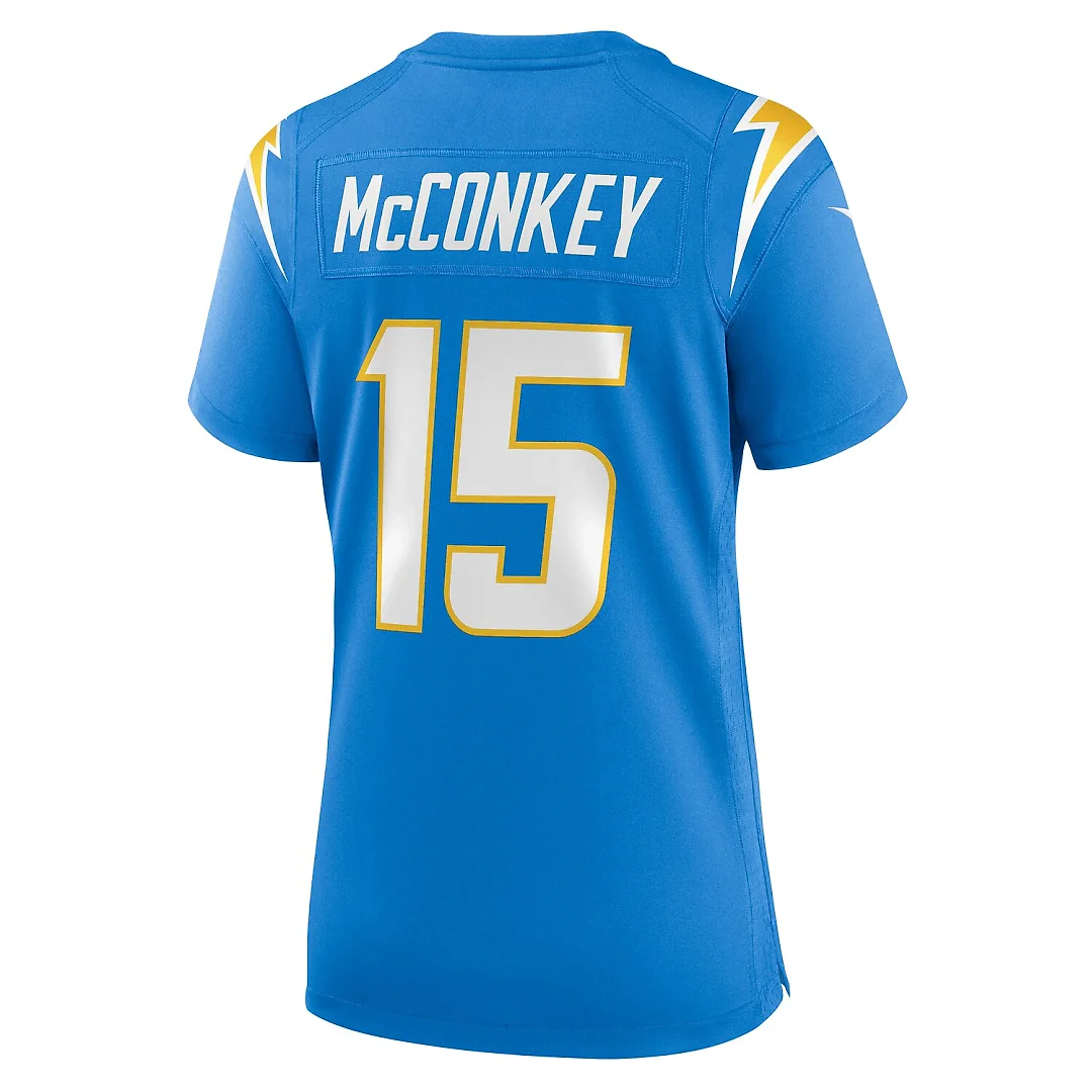 Zennovawear Ladd McConkey Los Angeles Chargers Women's Game Jersey - Powder Blue