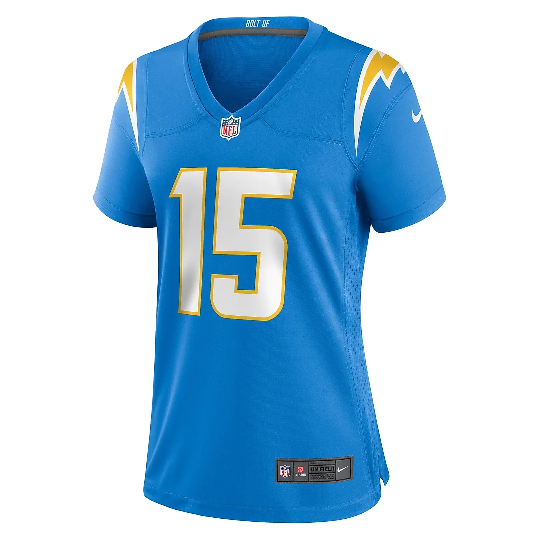 Zennovawear Ladd McConkey Los Angeles Chargers Women's Game Jersey - Powder Blue