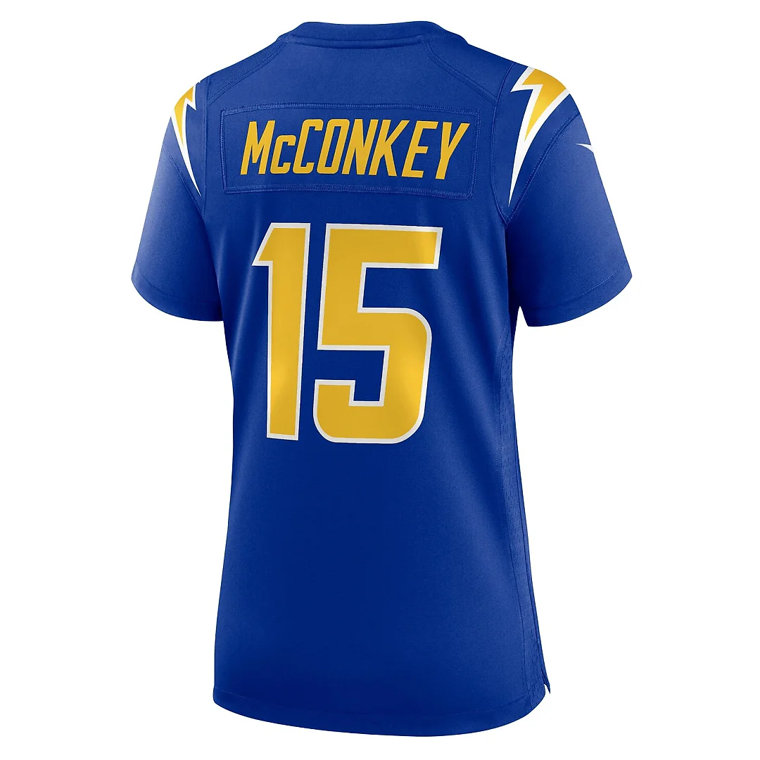 Zennovawear Ladd McConkey Los Angeles Chargers Women's Alternate Game Jersey - Royal