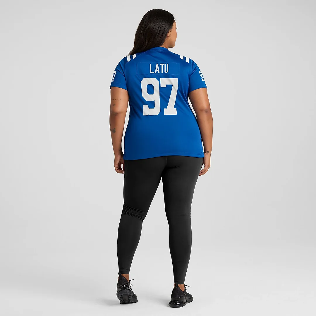 Zennovawear Laiatu Latu Indianapolis Colts Women's Game Jersey - Royal