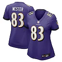 Zennovawear LaJohntay Wester Baltimore Ravens Women's Team Game Jersey - Purple