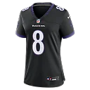 Zennovawear Lamar Jackson Baltimore Ravens Women's Alternate Game Jersey - Black