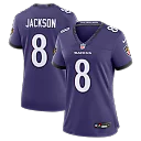 Zennovawear Lamar Jackson Baltimore Ravens Women's Team Game Jersey - Purple
