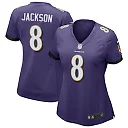 Zennovawear Lamar Jackson Baltimore Ravens Women's Game Jersey - Purple